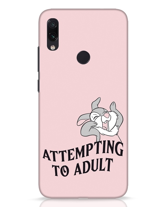 Shop Attempting To Adult Designer Hard Cover for Xiaomi Redmi Note 7 Pro-Front