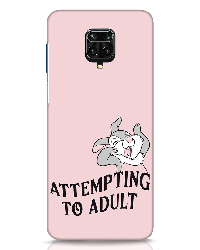 Shop Attempting To Adult Designer Hard Cover for Xiaomi Redmi Note 9 Pro-Front