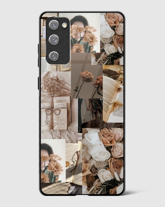 Shop Autumnal Floral Aesthetic Premium Glass Case for Samsung Galaxy S20 FE-Front