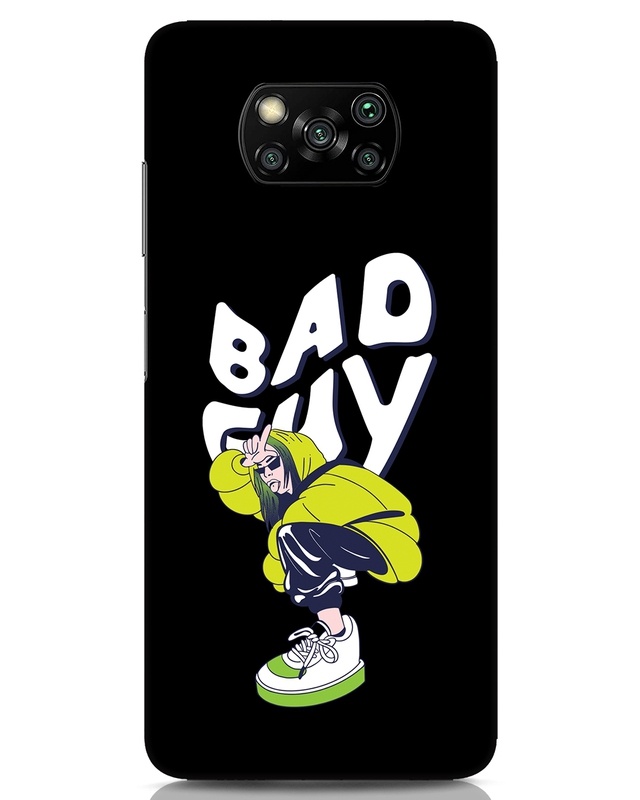 Shop Bad Guy Billie Designer Hard Cover for Xiaomi Poco x3-Front