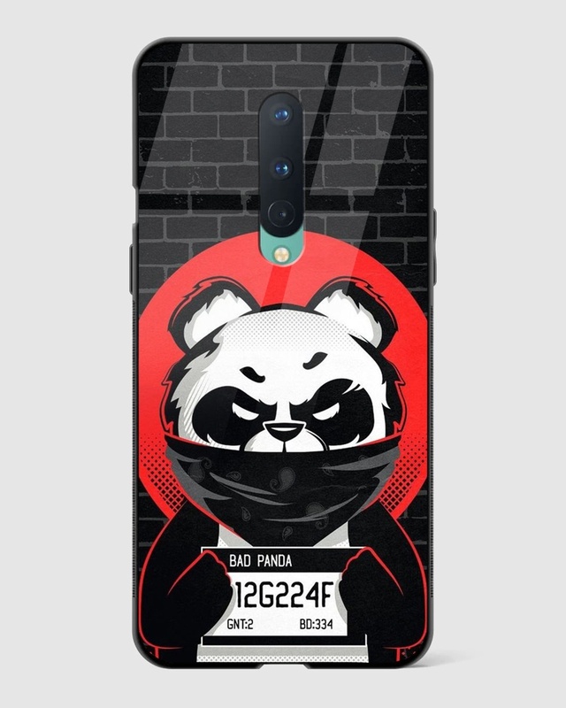 Shop Bad Panda Premium Glass Case for OnePlus 8-Front