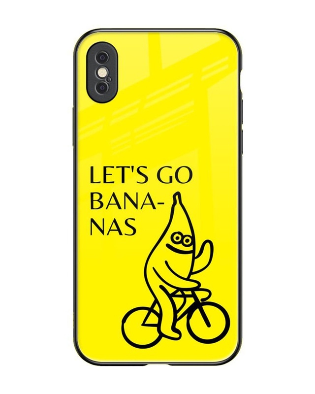 Banana Cruisin Premium Glass Cover for Apple iPhone XS