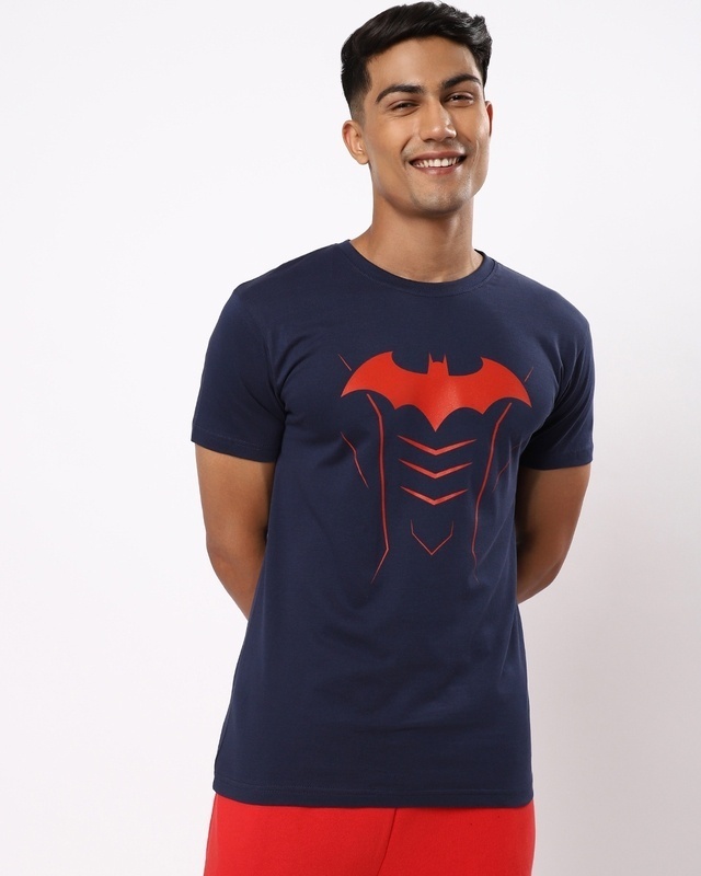 Shop Batman Armor Half Sleeve T-Shirt (BML)-Front