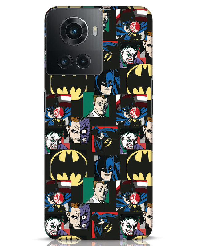 Shop Batman Collage Designer Hard Cover for OnePlus 10 R-Front