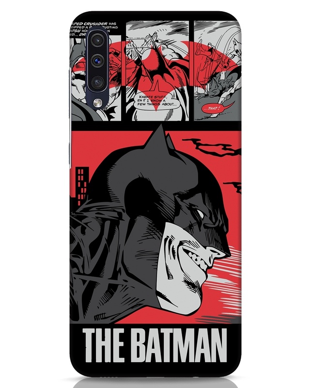 Shop Batman Comic Designer Hard Cover for Samsung Galaxy A50-Front