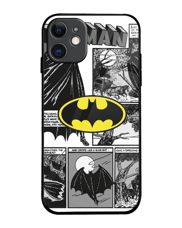 Shop Batman Hahaha Premium Glass Cover for Apple iPhone 11-Front