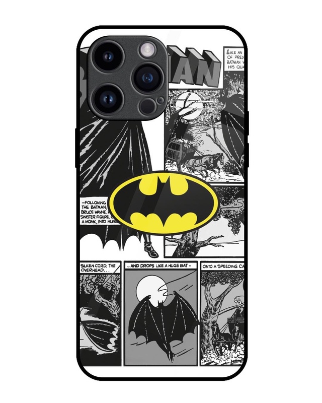 Shop Batman Hahaha Premium Glass Cover for Apple iPhone 14 Pro Max-Front