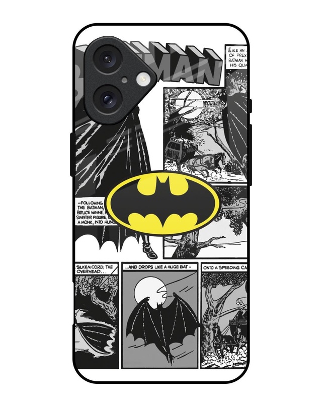 Shop Batman Hahaha Premium Glass Cover for Apple iPhone 16-Front