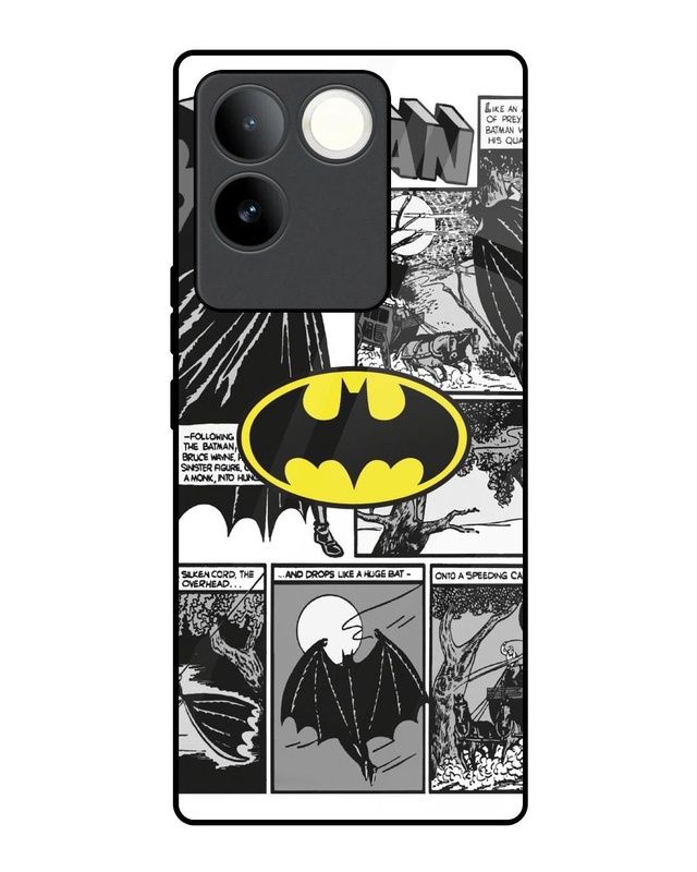 Batman Hahaha Premium Glass Cover for Vivo T2 Pro