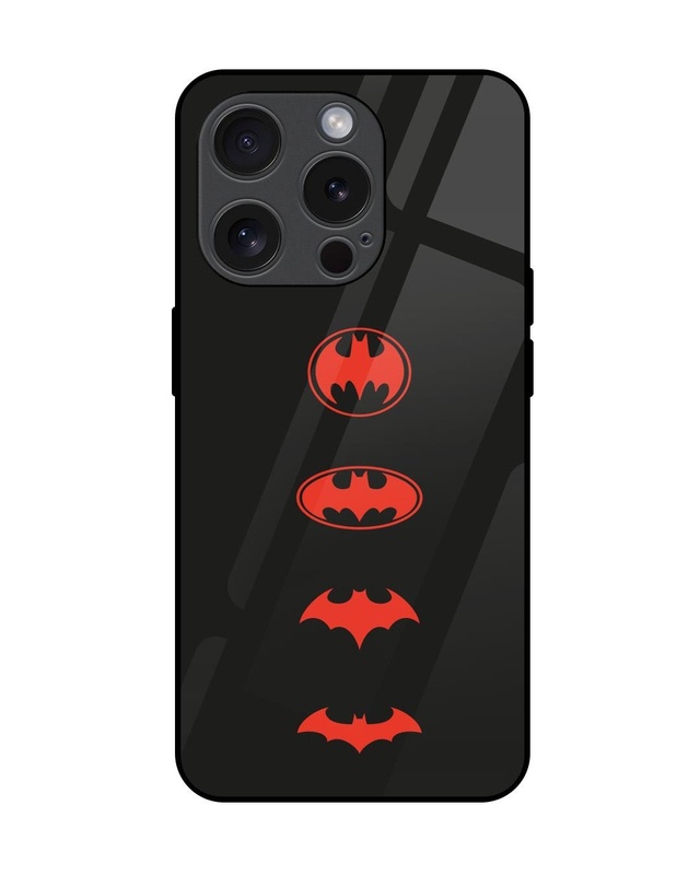 Shop Batman Premium Glass Cover for Apple iPhone 15 Pro-Front