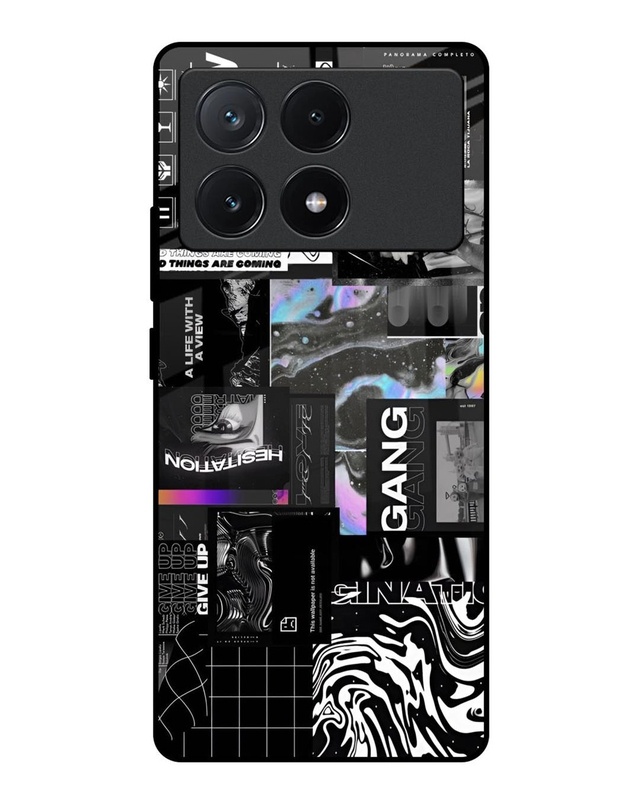 Being Anxiety Premium Glass Case for Poco X6 Pro 5G(Shock Proof, Scratch Resistant)