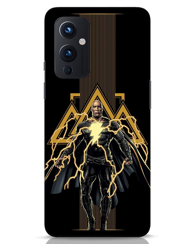 Shop Black Adam Designer Hard Cover for OnePlus 9-Front