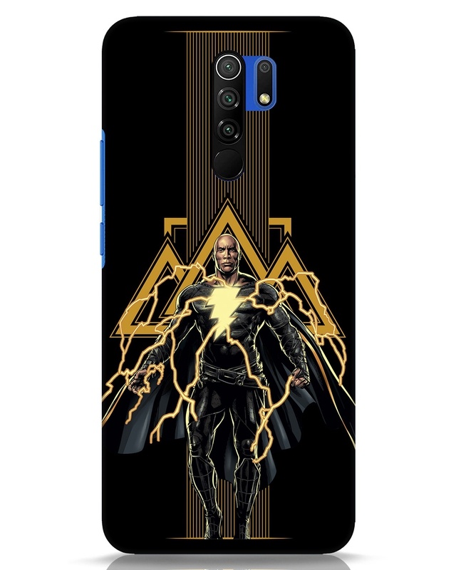 Shop Black Adam Designer Hard Cover for Xiaomi Poco M2 Reloaded-Front