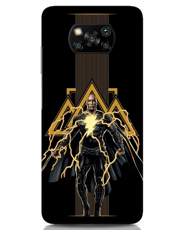 Shop Black Adam Designer Hard Cover for Xiaomi Poco x3-Front