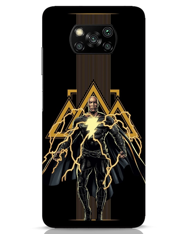 Shop Black Adam Designer Hard Cover for Xiaomi Poco X3 Pro-Front