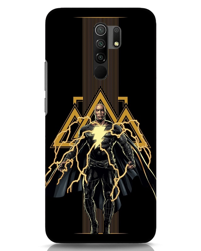 Shop Black Adam Designer Hard Cover for Xiaomi Redmi 9 Prime-Front