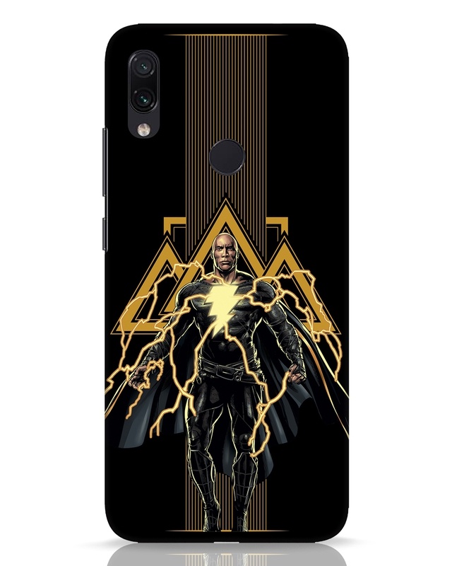 Shop Black Adam Designer Hard Cover for Xiaomi Redmi Note 7 Pro-Front