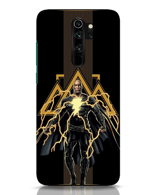 Shop Black Adam Designer Hard Cover for Xiaomi Redmi Note 8 Pro-Front