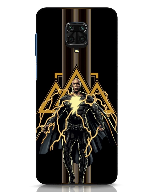 Shop Black Adam Designer Hard Cover for Xiaomi Redmi Note 9 Pro Max-Front