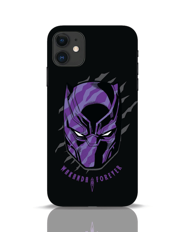 Shop Black Panther Mask Designer Hard Cover for Apple iPhone 11-Front