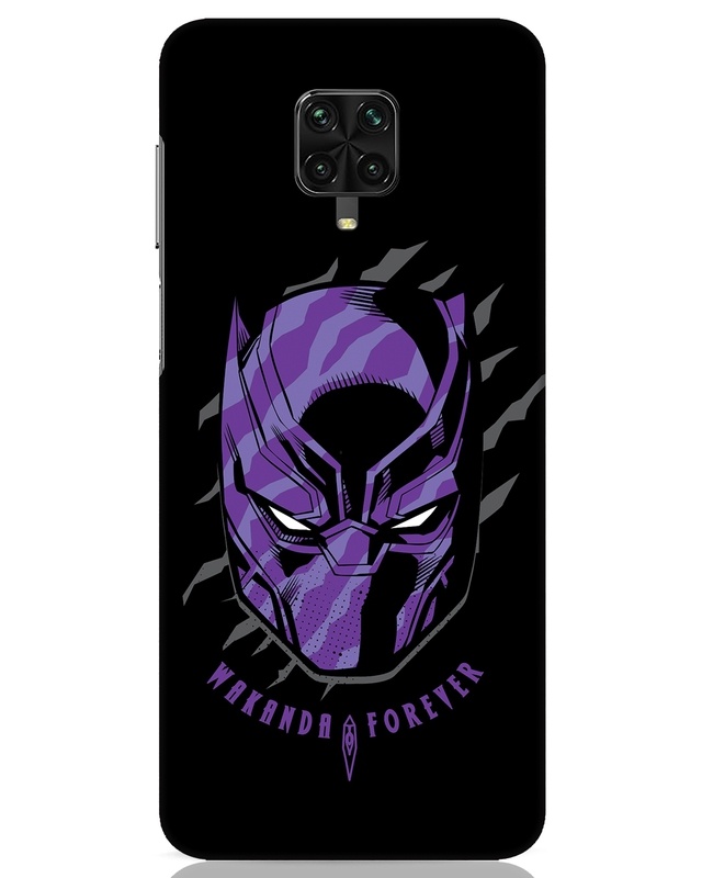 Shop Black Panther Mask Designer Hard Cover for Xiaomi Poco M2 pro-Front