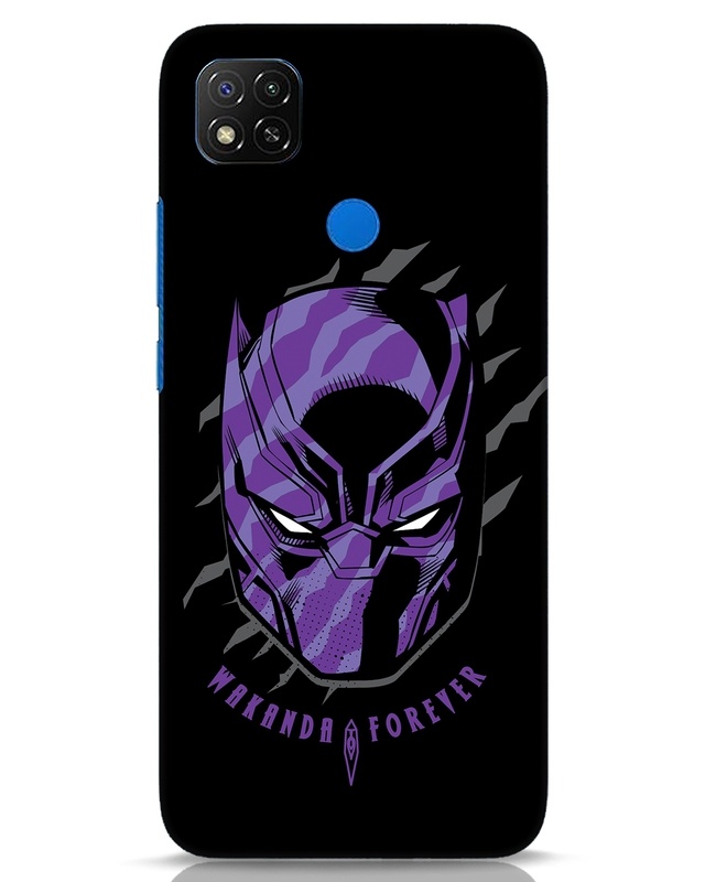 Shop Black Panther Mask Designer Hard Cover for Xiaomi Redmi 9-Front