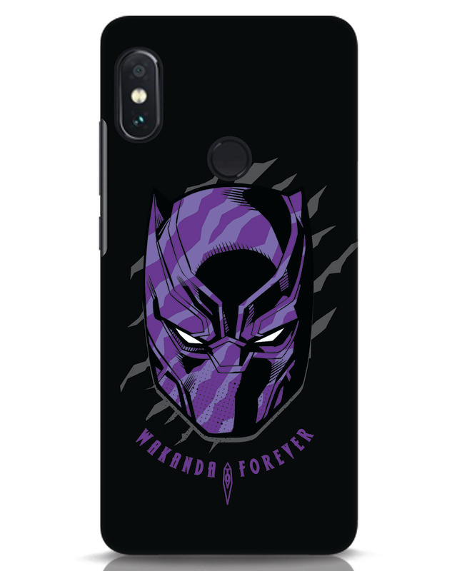 Shop Black Panther Mask Designer Hard Cover for Xiaomi Redmi Note 5 Pro-Front