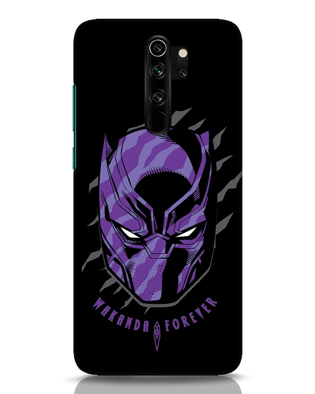 Shop Black Panther Mask Designer Hard Cover for Xiaomi Redmi Note 8 Pro-Front
