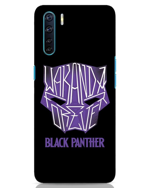 Shop Black Panther Wakanda Designer Hard Cover for Oppo F15-Front