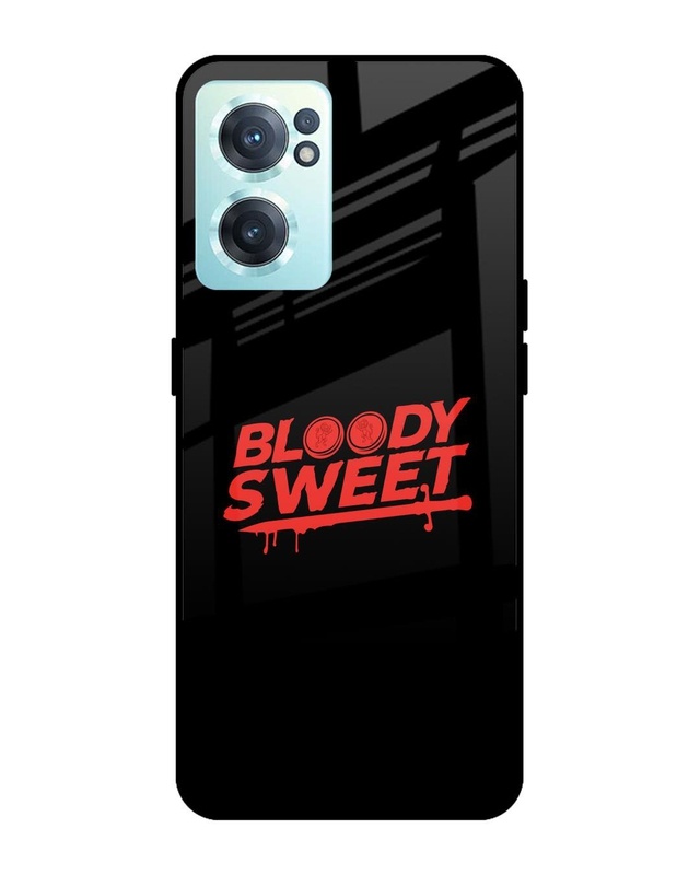 Shop Bloody Sweet Premium Glass Case for OnePlus Nord CE 2 5G(Shock Proof, Scratch Resistant)-Front