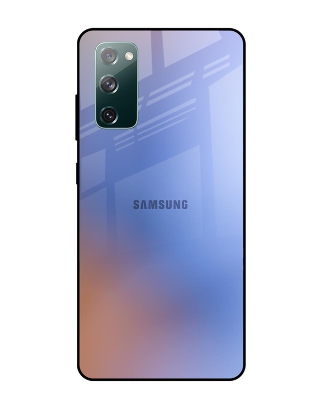 Shop Blue Aura Premium Glass Case for Samsung Galaxy S20 FE (Shock Proof, Scratch Resistant)-Front