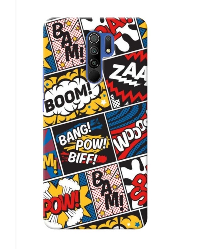 Shop Boom Zaap Abstract Printed Designer Hard Cover For Poco M2 Reloaded (Impact Resistant, Matte Finish)-Front