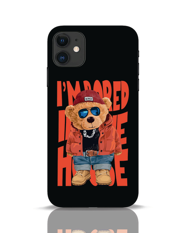 Shop Bored Teddy Designer Hard Cover for Apple iPhone 11-Front