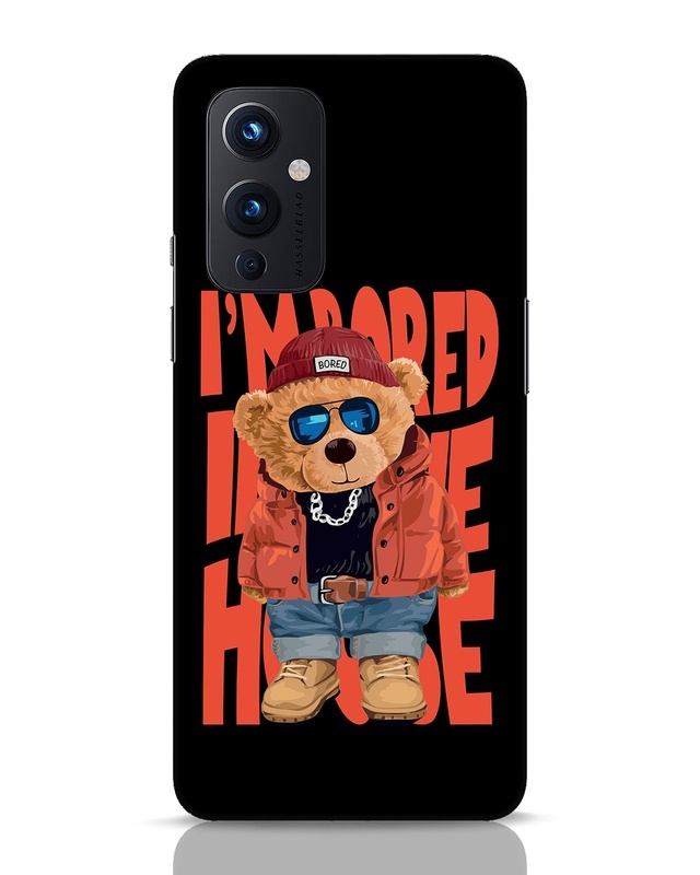 Shop Bored Teddy Designer Hard Cover for OnePlus 9-Front