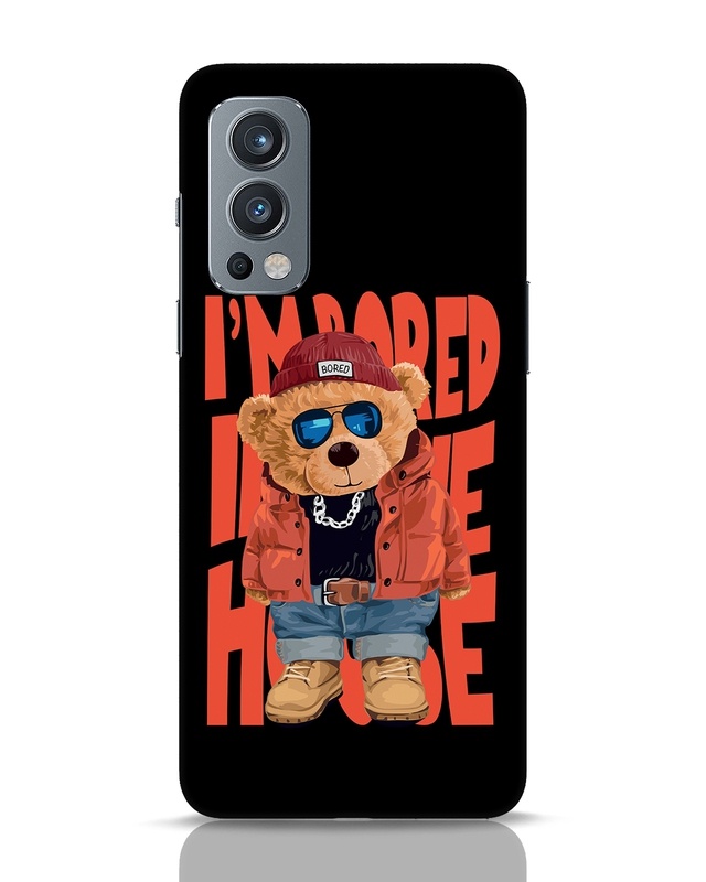 Shop Bored Teddy Designer Hard Cover for OnePlus Nord 2-Front