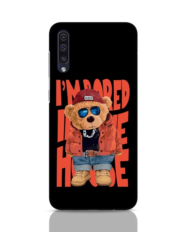 Shop Bored Teddy Designer Hard Cover for Samsung Galaxy A50-Front