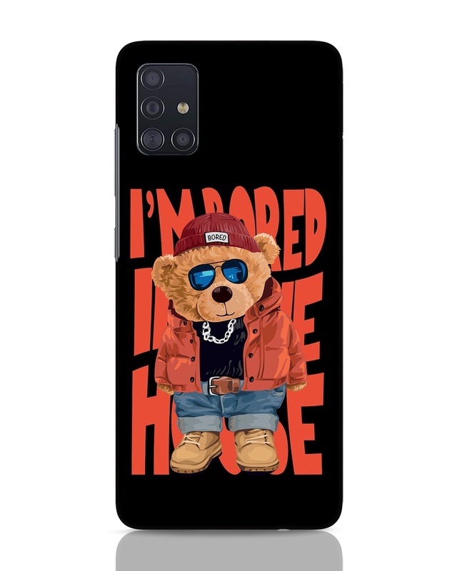 Shop Bored Teddy Designer Hard Cover for Samsung Galaxy A51-Front