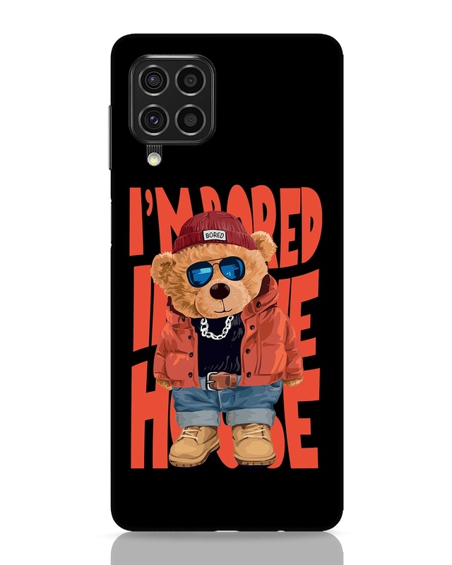 Shop Bored Teddy Designer Hard Cover for Samsung Galaxy F62-Front