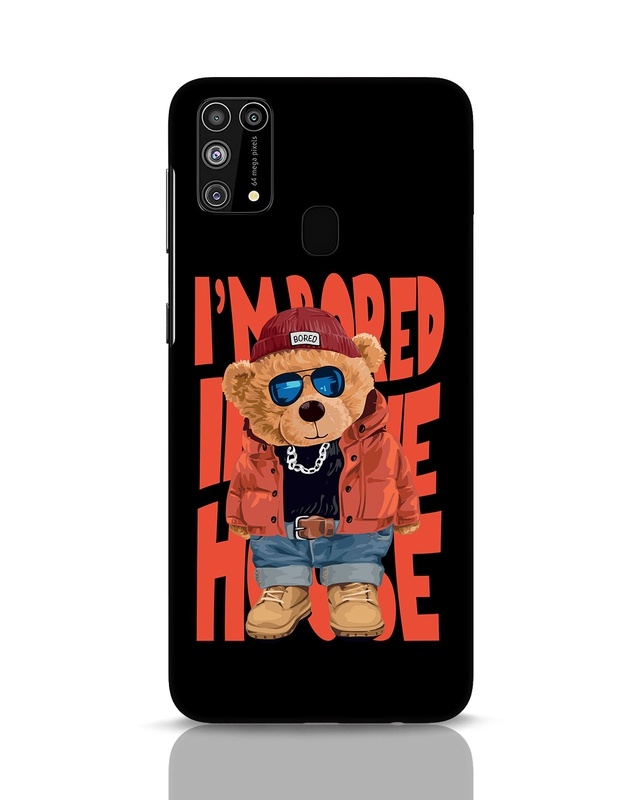 Shop Bored Teddy Designer Hard Cover for Samsung Galaxy M31-Front