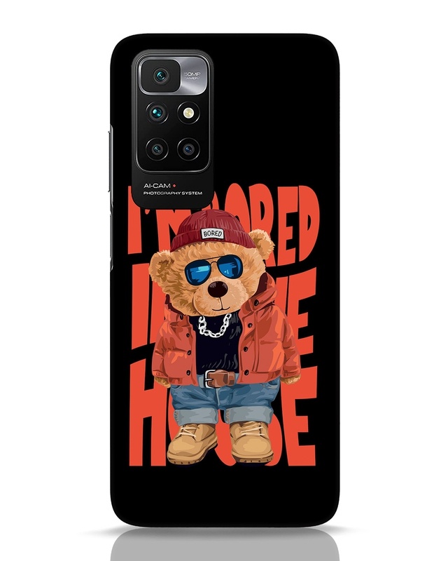Shop Bored Teddy Designer Hard Cover for Xiaomi Redmi 10 Prime-Front