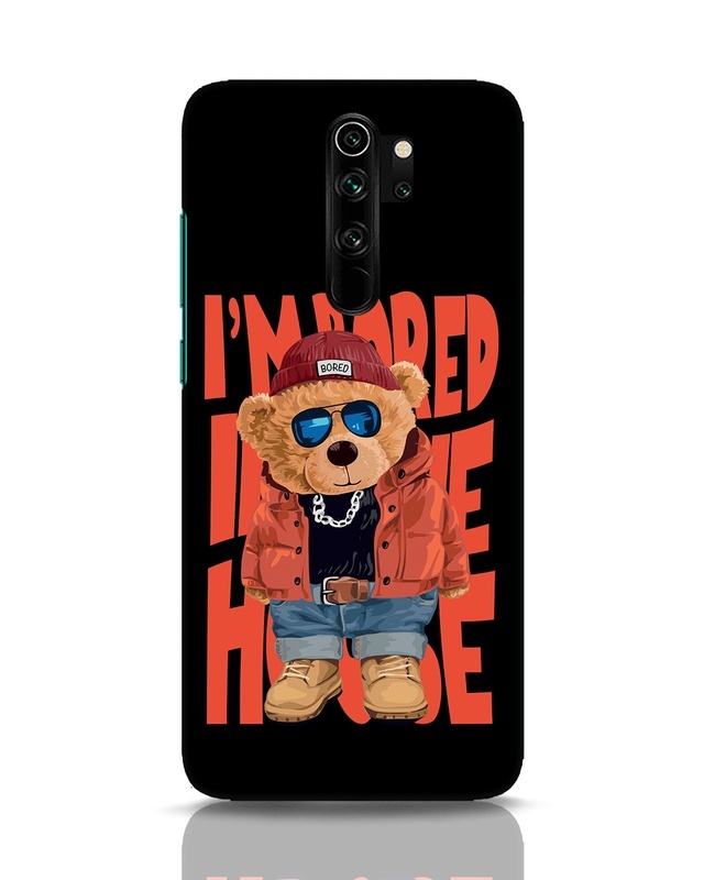 Shop Bored Teddy Designer Hard Cover for Xiaomi Redmi Note 8 Pro-Front