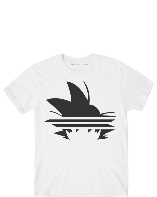 Shop Boys White Warrior Stripes Graphic Printed T-shirt-Front