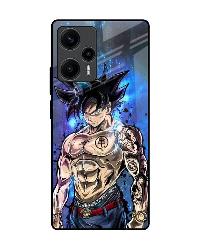 Shop Branded Anime Premium Glass Case for Poco F5 5G (Shock Proof, Scratch Resistant)-Front