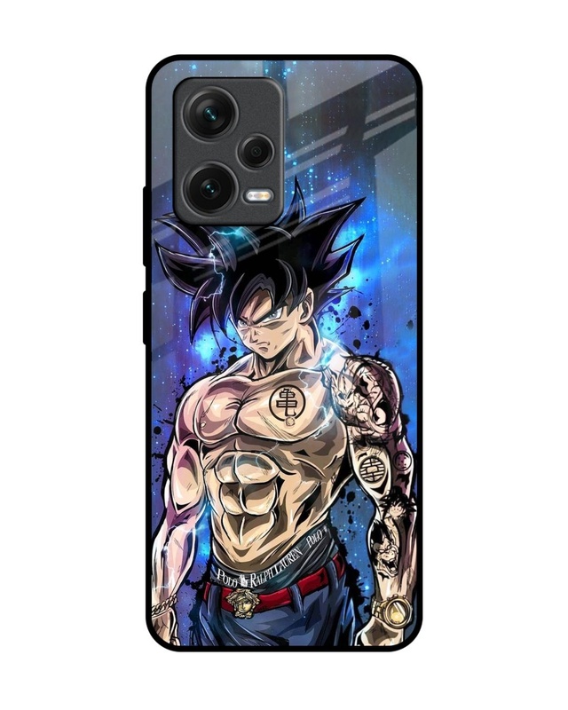 Branded Anime Premium Glass Case for Redmi Note 12 5G (Shock Proof, Scratch Resistant)