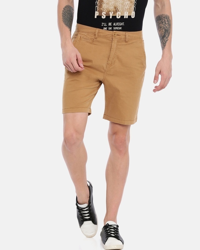 Shop Breakbounce Men Solid Casual Shorts-Front