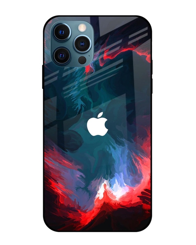 Shop Brush Art Premium Glass Case For Apple iPhone 12 Pro(Shock Proof, Scratch Resistant)-Front