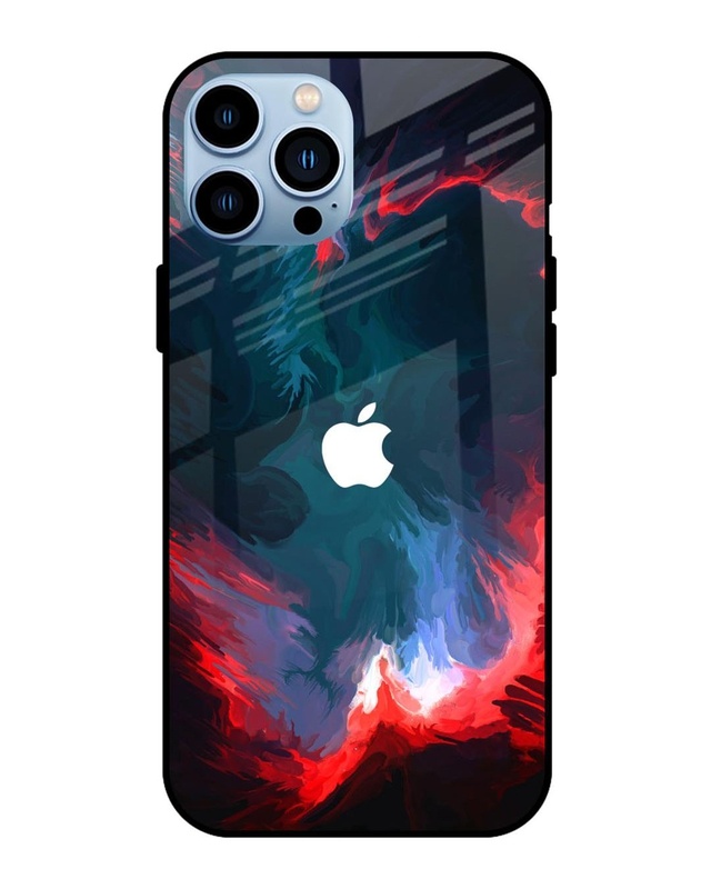 Shop Brush Art Premium Glass Case For Apple iPhone 13 Pro(Shock Proof, Scratch Resistant)-Front