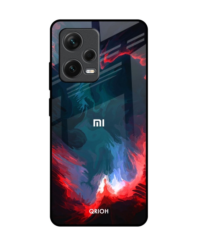 Shop Brush Art Premium Glass Case for Redmi Note 12 Pro+ 5G (Shock Proof, Scratch Resistant)-Front