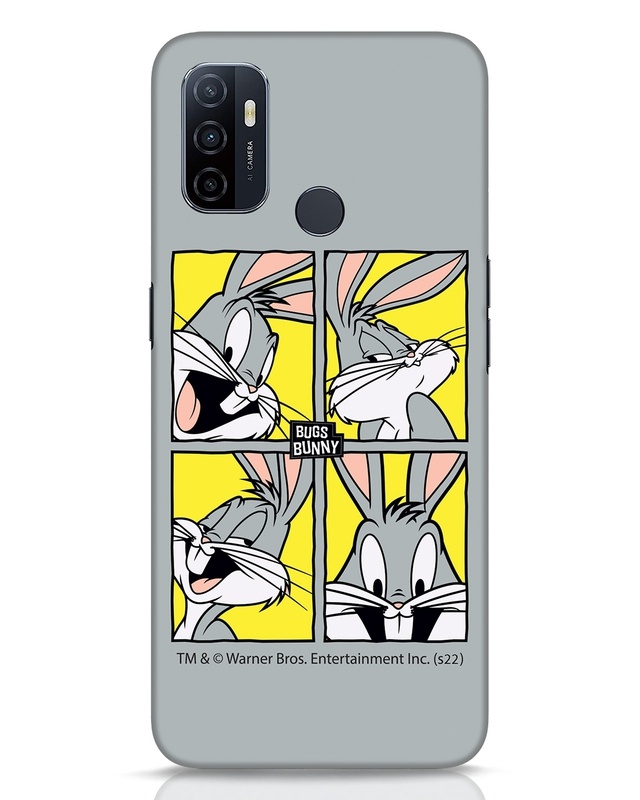 Shop Bunny Moods Designer Hard Cover for Oppo A53-Front