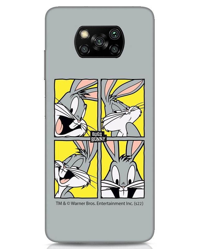 Shop Bunny Moods Designer Hard Cover for Xiaomi Poco x3-Front
